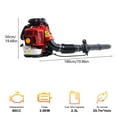 thumbnail image 2 of Fompes Backpack Leaf Blower 2-Stroke 80CC Gas Powered Cordless Leaf Blower 900CFM Powerful with Ergonomic Design Powerful Wind Force for Yard, 2 of 13