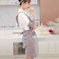 thumbnail image 4 of Women Pockets Waterproof Double Layer Anti\-oil Aprons Kitchen Outsides BBQ Cooking Thick Cloth Sleeves No.11, 4 of 7