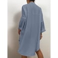 thumbnail image 6 of Bsubseach Women’s Oversized Long Sleeve Shirt Swim Cover Up 95% Polyester 5% Elastane Beach, 6 of 9