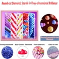 thumbnail image 3 of BYGFHLYW Diamond Art Kits for Adults, Pink Sunset Ocean Beach 5D Full Round Drill DIY Diamond Painting, Coastal Landscape Home Wall Decor, 13.8x13.8 Inch, 3 of 4