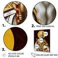 thumbnail image 3 of Designart "Priest In Golden Robes I" Religious Portrait Wall Art Living Room, 3 of 7