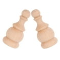 thumbnail image 1 of LOLIPPYY 2Pcs Unfinished Wood Finials Decorative Carved Ends for Staircases Bed Posts Curtain Rods Home, 1 of 8