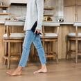 thumbnail image 6 of Open Box Maven Lane Kitchen Swivel Stool Weathered Oak, Bar Height 2 Pack, 6 of 6