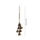 thumbnail image 2 of Campana de Navidad Bronce - Campana de Pared Colgante, Memorial, Wind Chimes Para Manijas de Puerta, 2 of 6