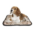 thumbnail image 2 of PKQWTM Bandanna An Ornate Beige Brown Colors Cream Pet Dog Cat Bed Pee Pads Mat Cushion Potty Dogs Blankets Crate Bed Kennel 20x24 inch, 2 of 3