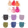 thumbnail image 3 of WASHWEPE 12pcs Drawstring Small present Bags Cloth Bags Drawstring Jewelry Bags Drawstring Pouch, 3 of 8