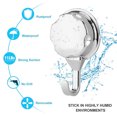 thumbnail image 4 of Suction Cup Hooks, Silver-Plated for Timeless Style, Perfect for Quick and Reliable Mounting, 4 of 5