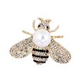 thumbnail image 3 of Broche de , insignia de solapa, alfileres para bufanda, decoración de aleación, broches de joyería con diamantes de imitación para regalos, ropa, Blanco, 3 of 8