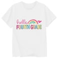 thumbnail image 5 of CAIXIA First Day Of School Shirt Toddler Happy First Day Of Kindergarten Cotton T-Shirt Back To School Shirt for Teen Girls Kids Short Sleeve Shirts Graphic Tee Tops Kids Cotton Summer Top, 5 of 5