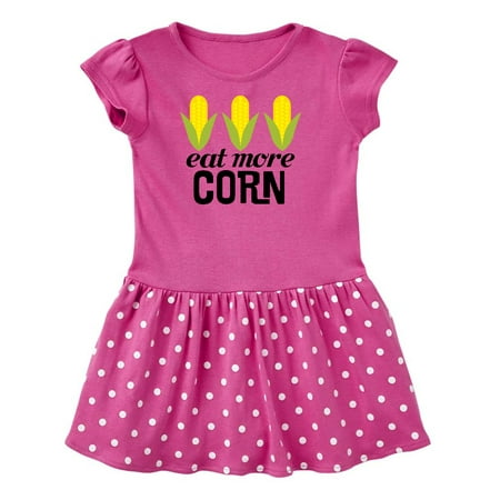 

Inktastic Eat More Corn Gift Toddler Girl Dress