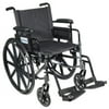 Drive Medical c416addasv-sf Cirrus IV Lightweight Dual Axle Wheelchair with Adjustable Arms, Silver