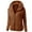 Brown, variant on Meihcang Zipper Hoodies for Women Fleece Jacket Winter Warm Long Sleeve Basic Hoodies Solid Casual Sherpa Hoodie with Pockets Navy XL