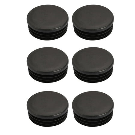 6 Pcs Chair Table Leg Plastic Cap Round Tube Insert Fit 48mm Pipe Outer Dia