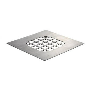 RELN 4 in. x 4 in. Matte Black Square Shower Drain with Square Pattern Drain  Cover FD0402SQBK - The Home Depot