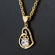 thumbnail image 5 of Collar de mujer cadena de clavícula con colgante de corazón único para fiesta ANGGREK Otros, 5 of 8