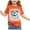 Brick Red, variant on XIYON Children Halloween Cute Printed T Shirt Crew Neck Short Sleeve Casual Top Festival Halloween 3-4 Years