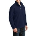 thumbnail image 4 of Mafoose Men's Long Sleeve Value Fleece 1/4-Zip Pullover True Navy Small, 4 of 5