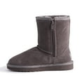 thumbnail image 4 of Aus Wooli Australia Mid Calf Zip Sheepskin Boot - Grey, 4 of 9