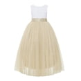 Ekidsbridal Scalloped Lace Back Junior Flower Girl Dress
