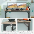 thumbnail image 4 of BestOffice Computer Desk, Home Writing Study Table Modern Simple Style PC, Metal Frame for Home Office, 4 of 7