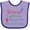 Lavender and Purple, variant on Inktastic Loved by Pop Pop Boys or Girls Baby Bib