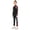 Black, variant on Kids Girls Fleece Ice Training Suit Figure Skating Top and Tights Leggings Pants Set Black 10