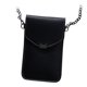 thumbnail image 2 of Bolso bandolera Mujer Bolso bandolera Cadena de piel sintética Pantalla táctil Bolsa de almacenamiento para teléfono, Negro Noticed AP000967-03, 2 of 7