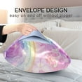thumbnail image 4 of JSTEL Butterfly Unicorn Rainbow Satin Pillowcase Queen Size Pillow Cases Envelope Closure Bed Pillow Cover, 20 x 30 inch, 4 of 9