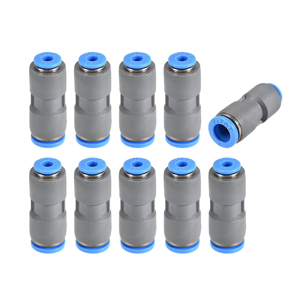 Straight Push Connectors 8mm to 4mm Quick Release Pneumatic Connector Push Release Button Connectors For Telescoping Tubing