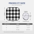 thumbnail image 3 of Haiem White And Black Plaid Car Windshield Sun Shade (2 Pieces) Foldable Windshield Sun Shade Car Accessories for Truck SUV Pickup-Small, 3 of 7