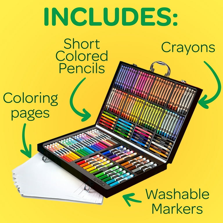 Crayola Inspiration Art Case Coloring Set - Rainbow (140ct), Art Kit For  Kids, Toys for Girls & Boys, Holiday Gift For Kids [ Exclusive]