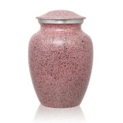 OneWorld Memorials Alloy Cremation Urn - Medium 85 Pounds -  Pink Classic - Engraving Sold Separately