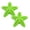 Green, variant on Starfish Dog Chew Toy - Squeaky Teeth Cleaning Toy for Small/Medium Dogs - Natural Toothbrush Design with Floating Water Toy Feature for Pool & Beach Play