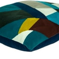 thumbnail image 6 of Parkland Collection Zenza Blue Geometric Decorative Throw Pillow, 20 x 20 Contemporary Accent Pillow, 6 of 7
