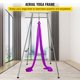 thumbnail image 2 of VEVOR Yoga Sling Inversion, 9.6 FT Altura Inversion Yoga Swing Stand, Capacidad máxima 551 LBS Marco de yoga aereo con 39.4 FT Yoga Swing Inversion Sling Body Bundle Cinturones de seguridad (Púrpura), 2 of 9