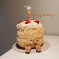 thumbnail image 5 of Peluche creativo con forma de tarta de cumpleaños de Jellycat, almohada pequeña, juguete de peluche que canta, divertido y divertido regalo de cumpleaños y Navidad, 5 of 5
