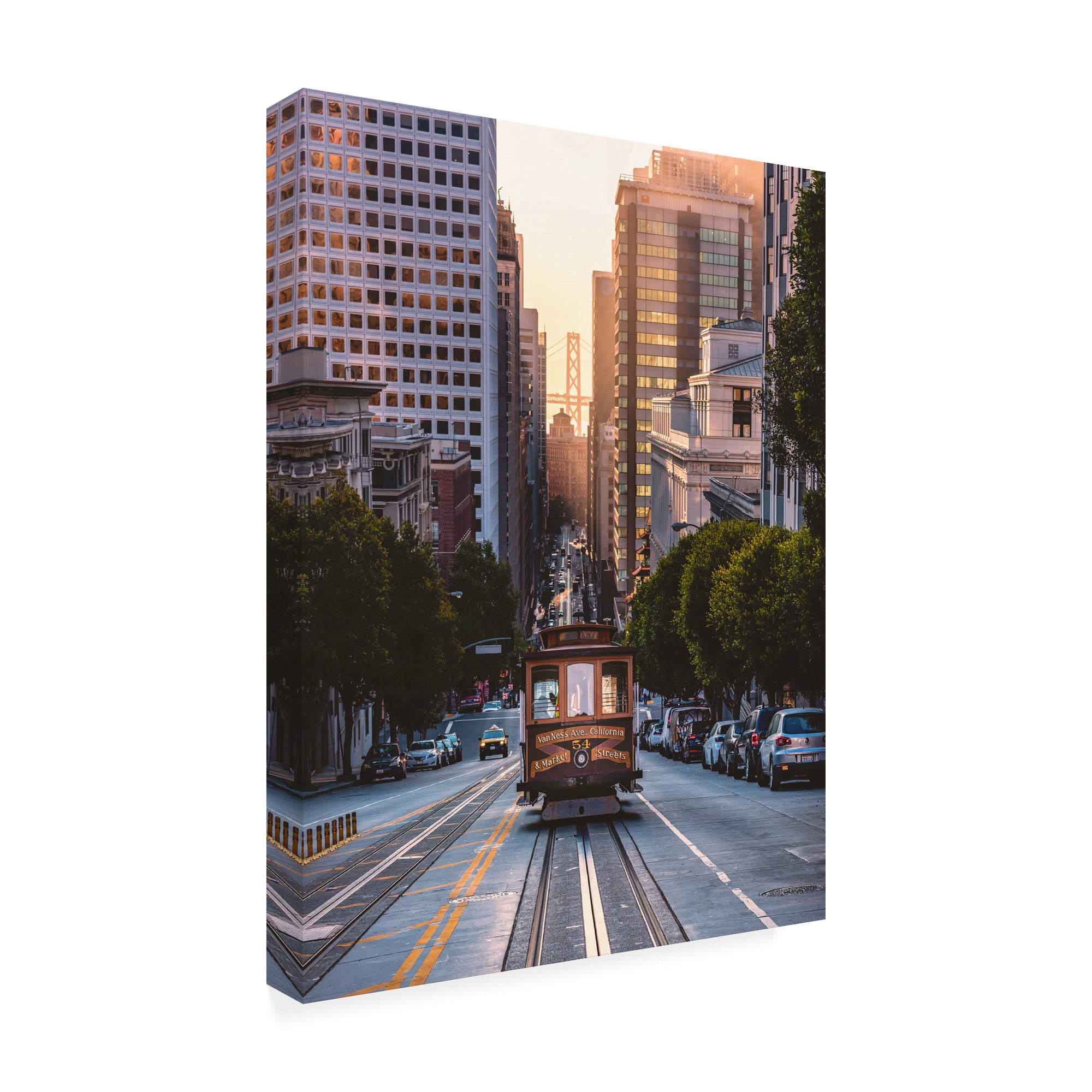 Trademark Fine Art 'The Trolley' Canvas Art by Bruce Gett