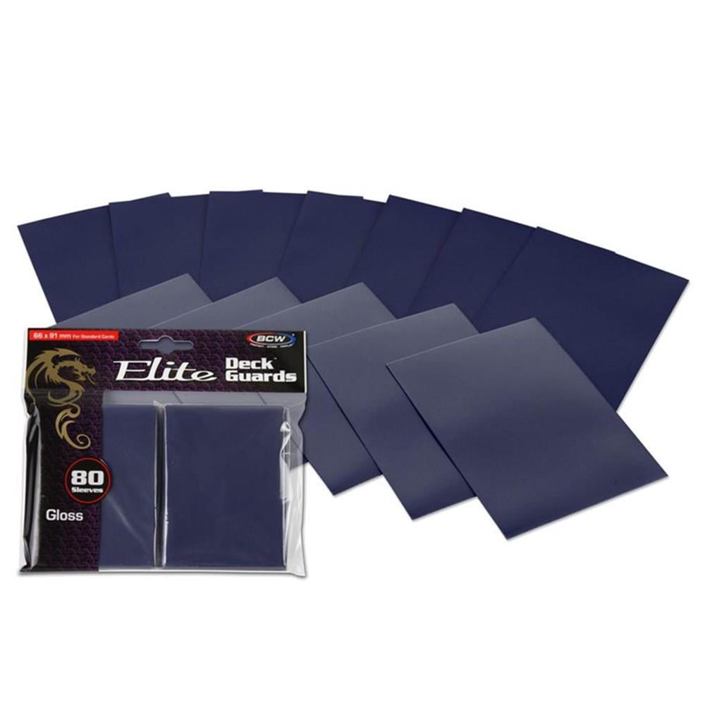 80 ELITE GLOSSY BLUE BCW DECK GUARD 1 pack 