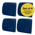 thumbnail image 4 of McKesson Foam Lumbar Support Seat Cushion, Blue, 300-lb Weight Capacity, 4 Ct, 4 of 7