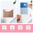 thumbnail image 4 of Autocollants de Carte de Crédit, 4 Pcs Autocollants de Carte de Débit Mignons avec Couverture, Arc Rose Cerise Autocollant Amovible Étanche pour Transport DIY Clé, Idée Cadeau, 4 of 4