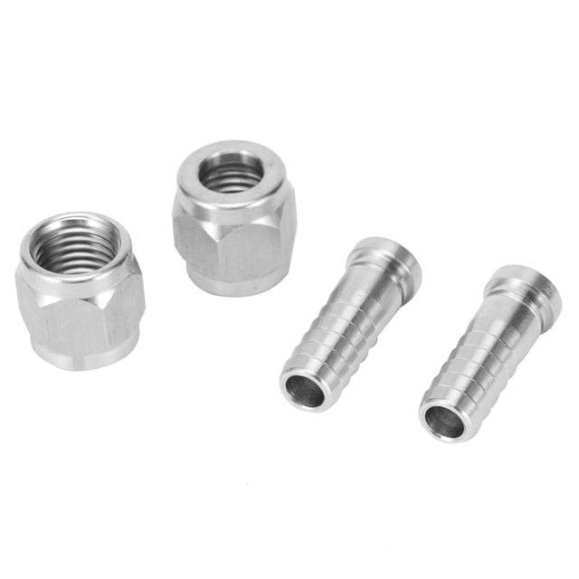 2 juegos de conector de lengüeta de tuerca de acero inoxidable de 8mm, 1/4 pulgadas, 5/16 pulgadas, para bloqueo de bola, bloqueo de pasador, accesorio de elaboración casera NikouMX Muebles