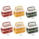 thumbnail image 3 of Cajas de almuerzo de doble capa de estilo japonés con horno microondas, grande, rojo Feliz Sencillez, 3 of 5