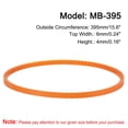 thumbnail image 2 of Uxcell 4 Packs Orange Sewing Machine Belts MB-395 Motor Drive V Belt 15.6" Outside Circumference, 2 of 6