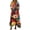 #0096-Multicolor, variant on Dresses for Women Floral Print V Neck Short Sleeve Casual Loose Fit Lightweight Maxi Dresses Gift