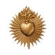 thumbnail image 5 of Corazón Resina Decoración de paredes Cardíacos Escultura de pared de arte decorativo Trabajo de trabajo de pared para el dormitorio de entrada Oro, 5 of 8