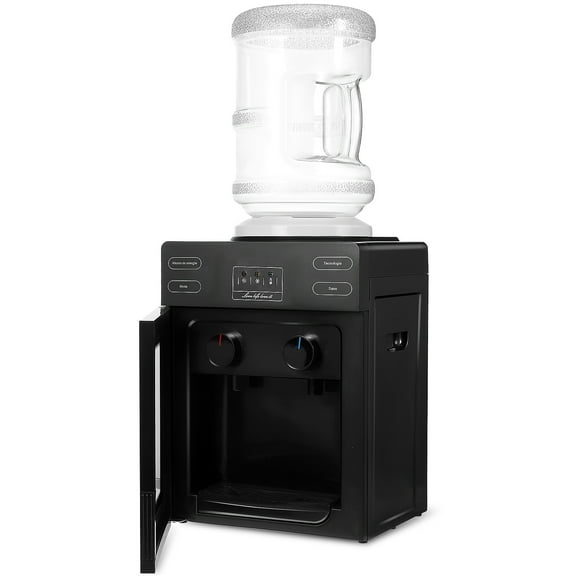 WRISTBIQUE Top Loading Water Dispenser Cooler Black Plastic For Home Use 1Pcs 14.6X10.6X9.3In