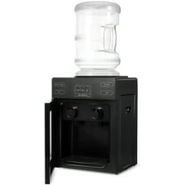 WRISTBIQUE Top Loading Water Dispenser Cooler Black Plastic For Home Use 1Pcs 14.6X10.6X9.3In