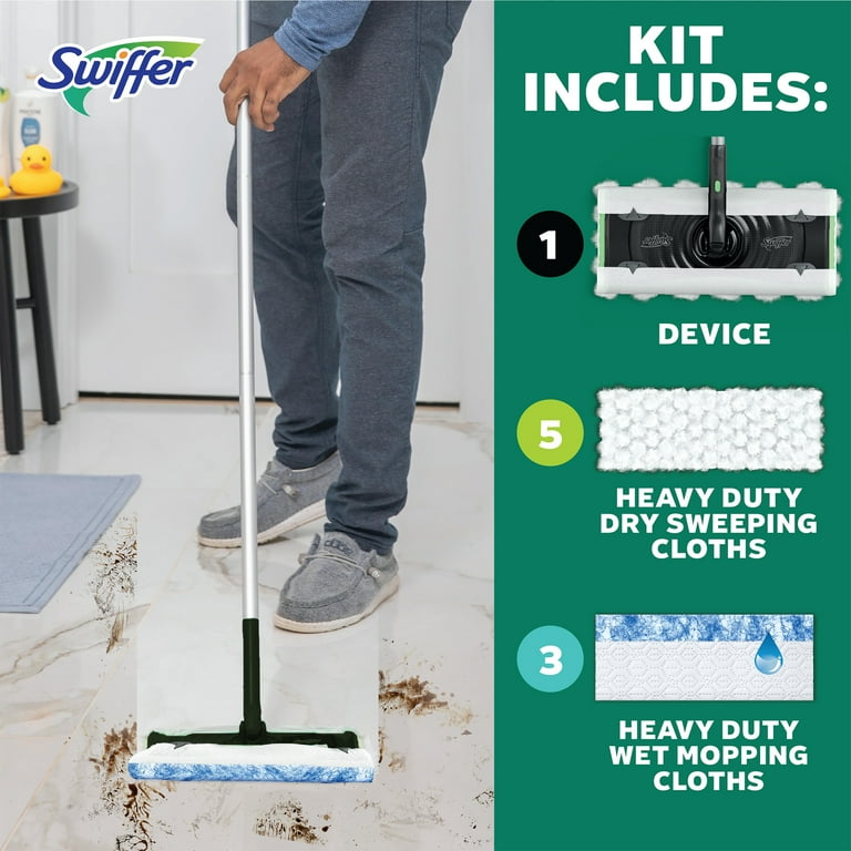 Swiffer Sweep and Mop Deluxe 2-in-1 Floor Mopping & Sweeping Kit Swiffer Sweep and Mop Deluxe 2-in-1 Floor Mopping & Sweeping Kit