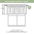 thumbnail image 4 of OVZME Bethany Whitel Valance for Small Windows, Faux Linen Slub Textured Short Kitchen Window Valance for Living Room Bathroom Cafe Laundry Basement, 60Wx14L inch, White 1 Panel, 4 of 7