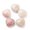 Pink White Jade, variant on MATROOY 5pcs Gemstone Beads Heart-Shaped Stone No Hole 30x30x15mm for Home Decoration-Pink White Jade